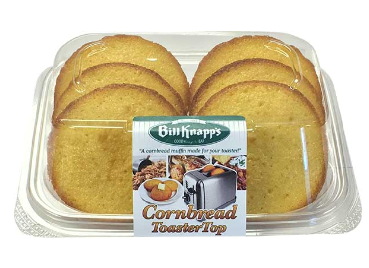 Bill Knapps Bakery Cornbread Toaster Top 6ct 9oz [Click & Collect Only]