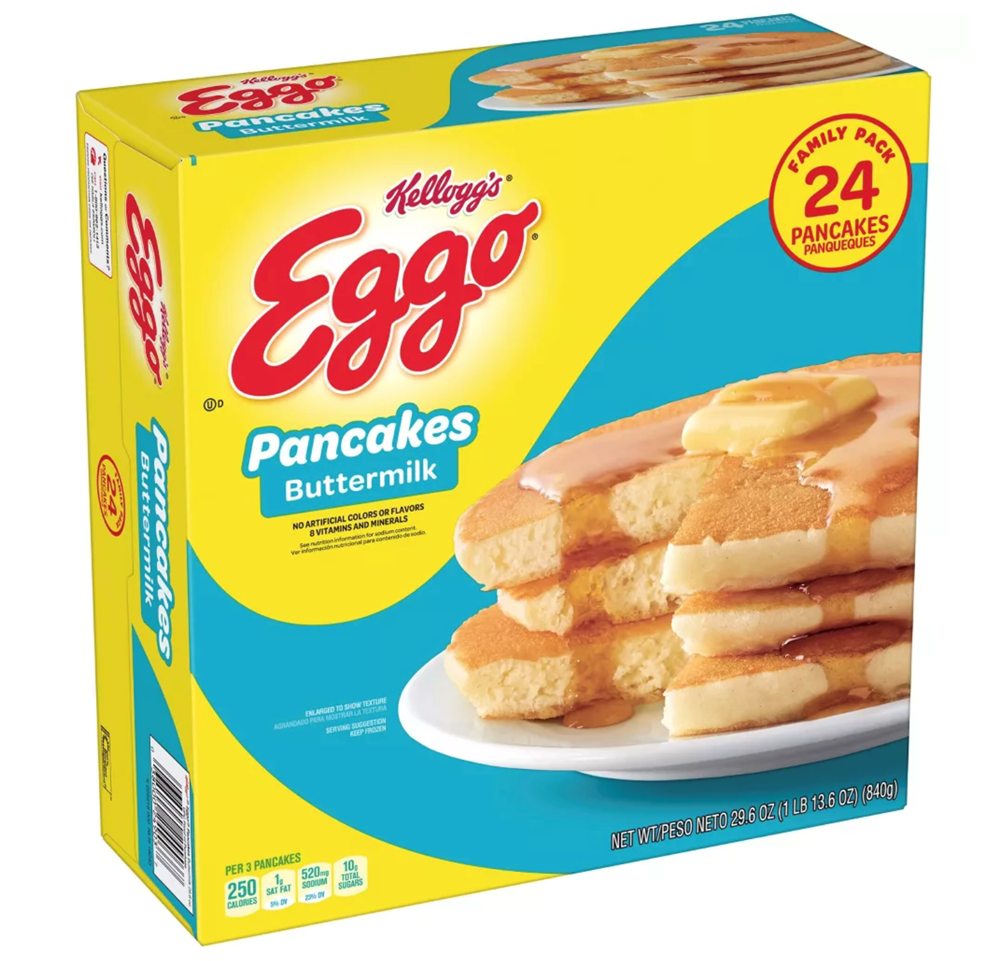 Kellogg's Eggo Frozen Buttermilk Pancakes 29.6oz [Click & Collect Only]