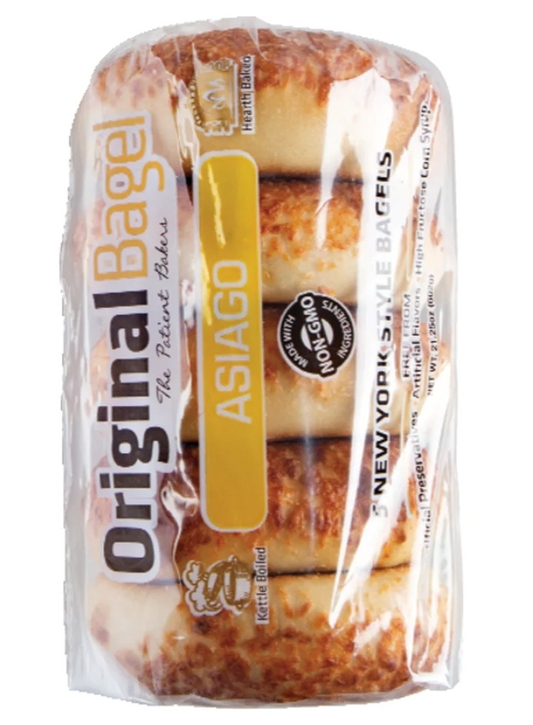 Asiago Cheese Bagels 5 Pack [Click & Collect Only]