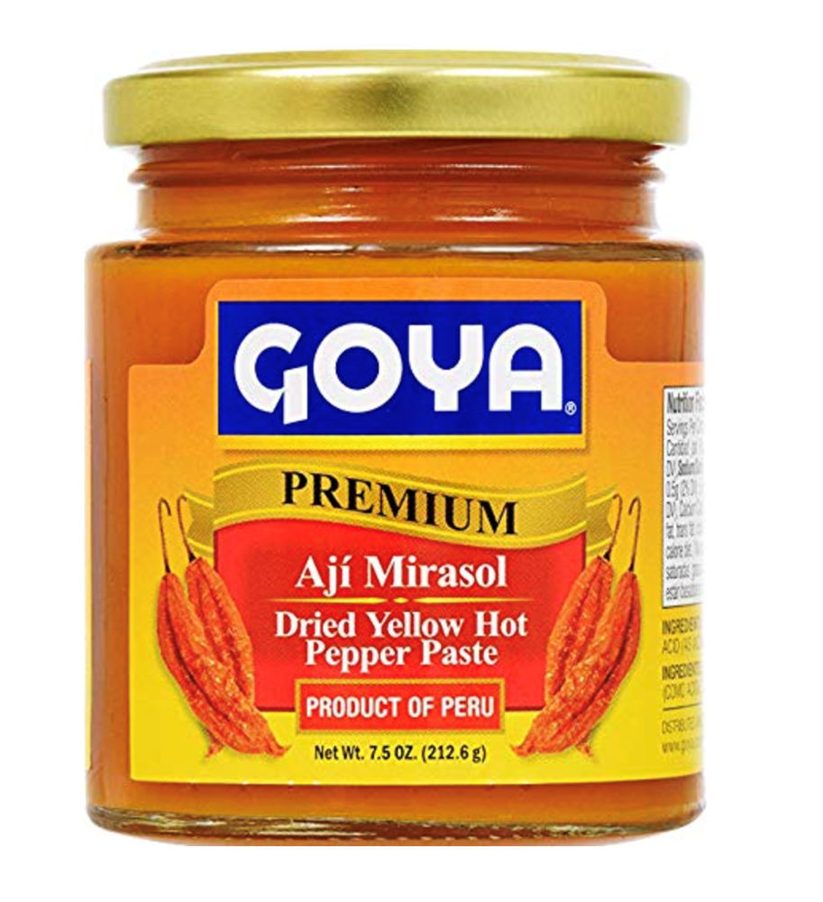 Goya Aji Mirasol Dried Yellow Hot Pepper Paste 7.5oz (BEST BY: JAN 2025)