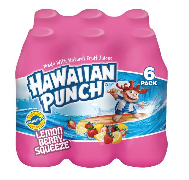 Hawaiian Punch Lemon Berry Squeeze 6 Pack 33.8oz