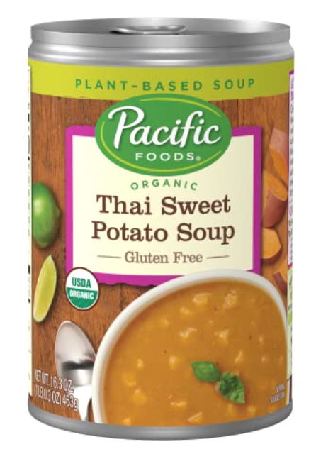 Pacific Foods Thai Sweet Potato Soup 16.3oz (BEST BY: JUL 2024)