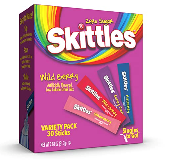 Skittles Wild Berry Singles to Go Mix 2.88oz