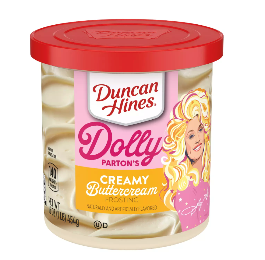 Duncan Hines Dolly Parton's Creamy Buttercream Frosting 16oz (BEST BY: FEB 2024)