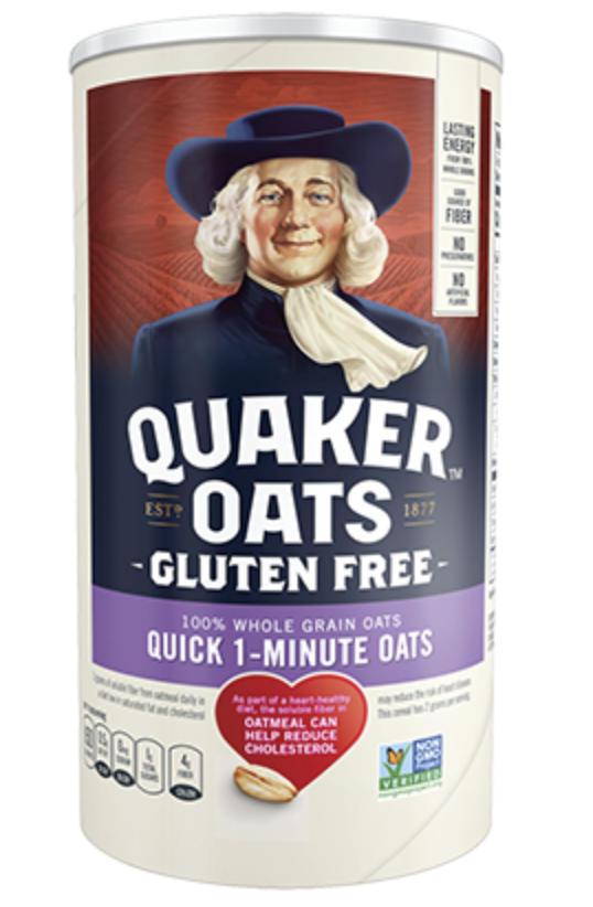 Quaker Gluten Free 1 Minute Oats 18oz