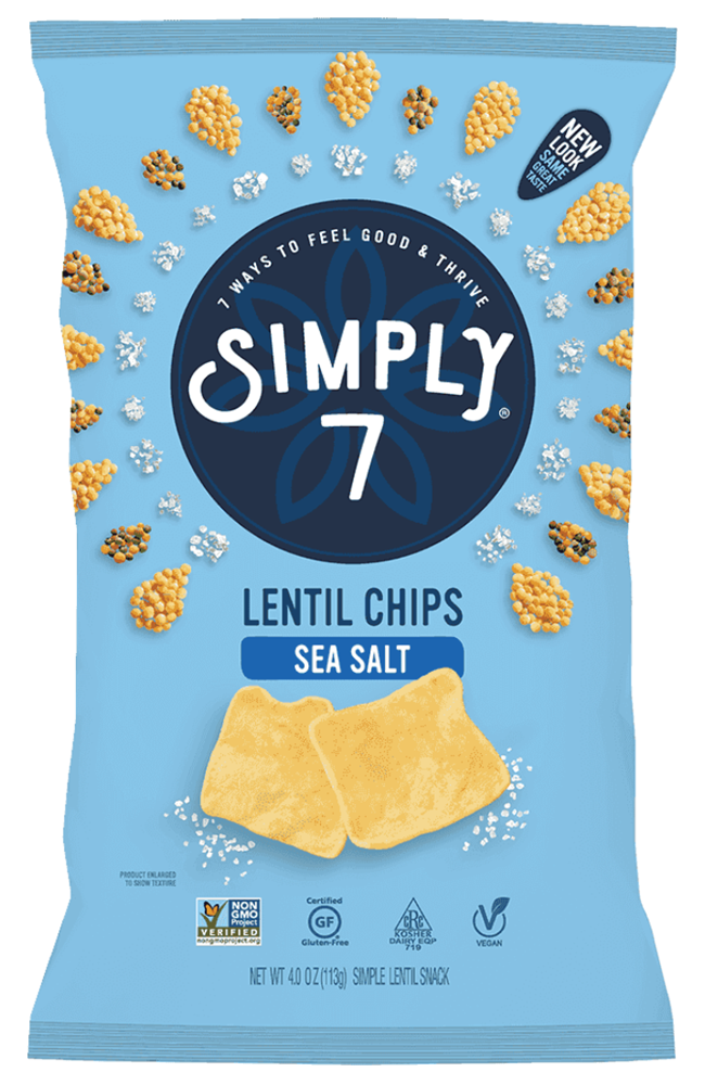 Simply 7 Sea Salt Lentil Chips 3.9oz