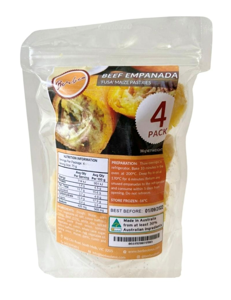 Berbeo Beef Empanada 300g [Click & Collect Only]