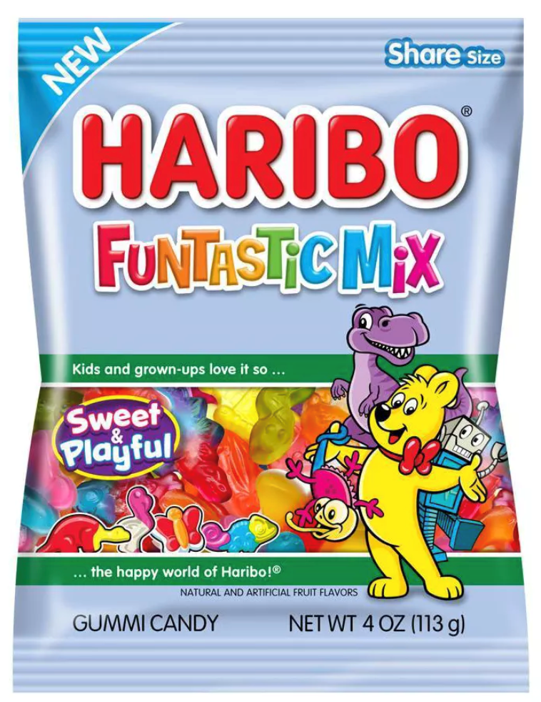 Haribo Funtastic Mix 4oz (BEST BY: OCT 2024)