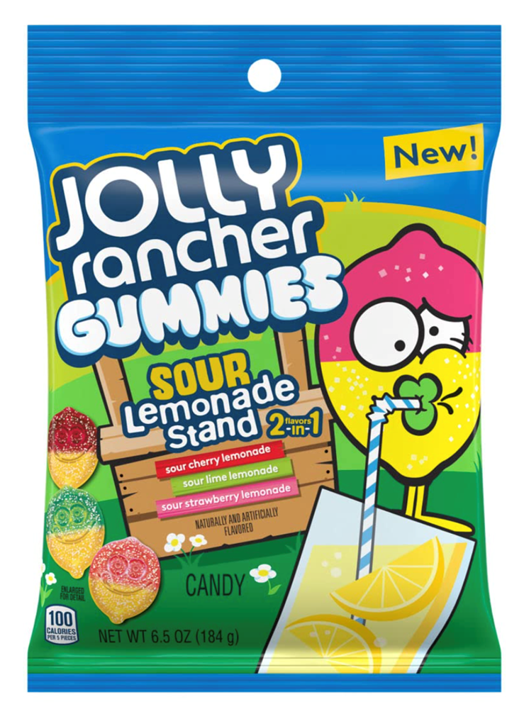 Jolly Rancher Sour Lemonade Gummies 6.5oz (BEST BY: APR 2026)
