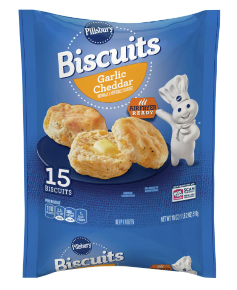 Pillsbury Garlic Cheddar Frozen Biscuits 18oz (Click & Collect Only)