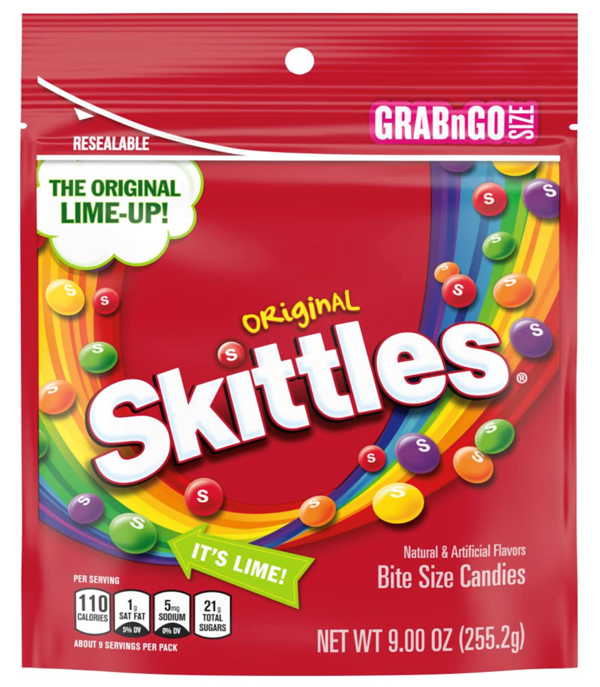 Skittles Original Grab N Go Bag 9oz