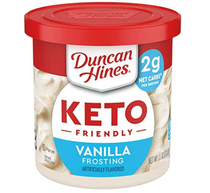 Duncan Hines Keto Friendly Vanilla Frosting 11oz (BEST BY: JAN 2024)