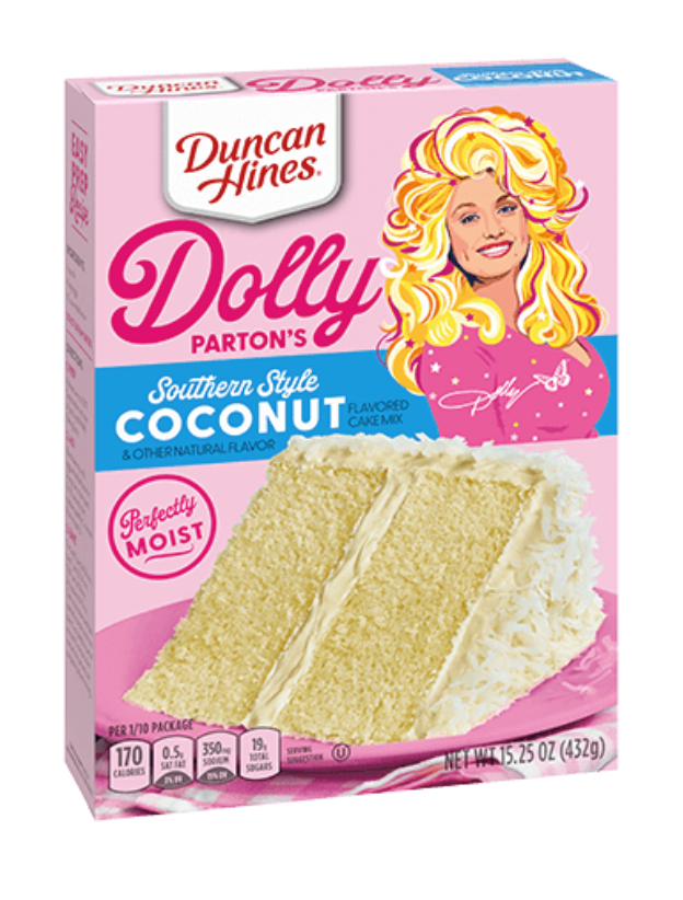 Duncan Hines Dolly Parton's Southern Style Coconut Cake Mix 15.25oz