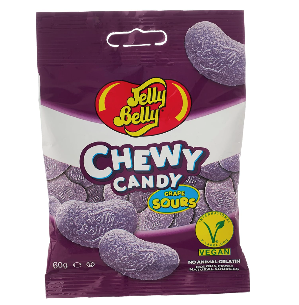 Jelly Belly Sour Grape Chewy Candy 2oz