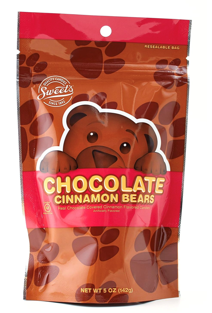 Sweet's Chocolate Cinnamon Bears 5oz (BEST BY: MAY 2024)