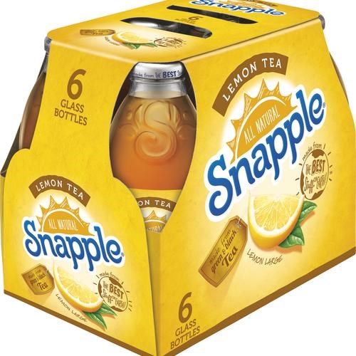 Snapple Lemon Tea 6 Pack / Glass Bottles 16oz