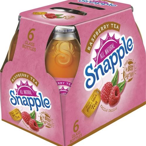 Snapple Raspberry Tea 6 Pack / Glass Bottles 16oz