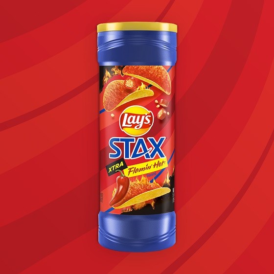 Lay's Stax XTRA Flamin' Hot 5.5oz (BEST BY: MAR 2025)