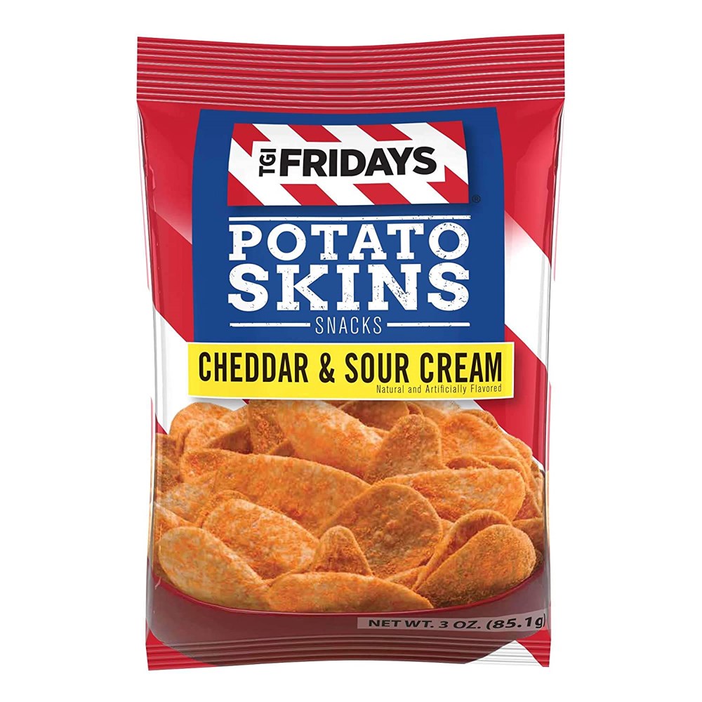 TGIF Cheddar & Sour Cream Potato Skins Snacks 3oz