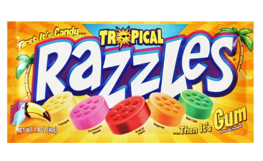 Razzles Tropical Candy 1.4oz