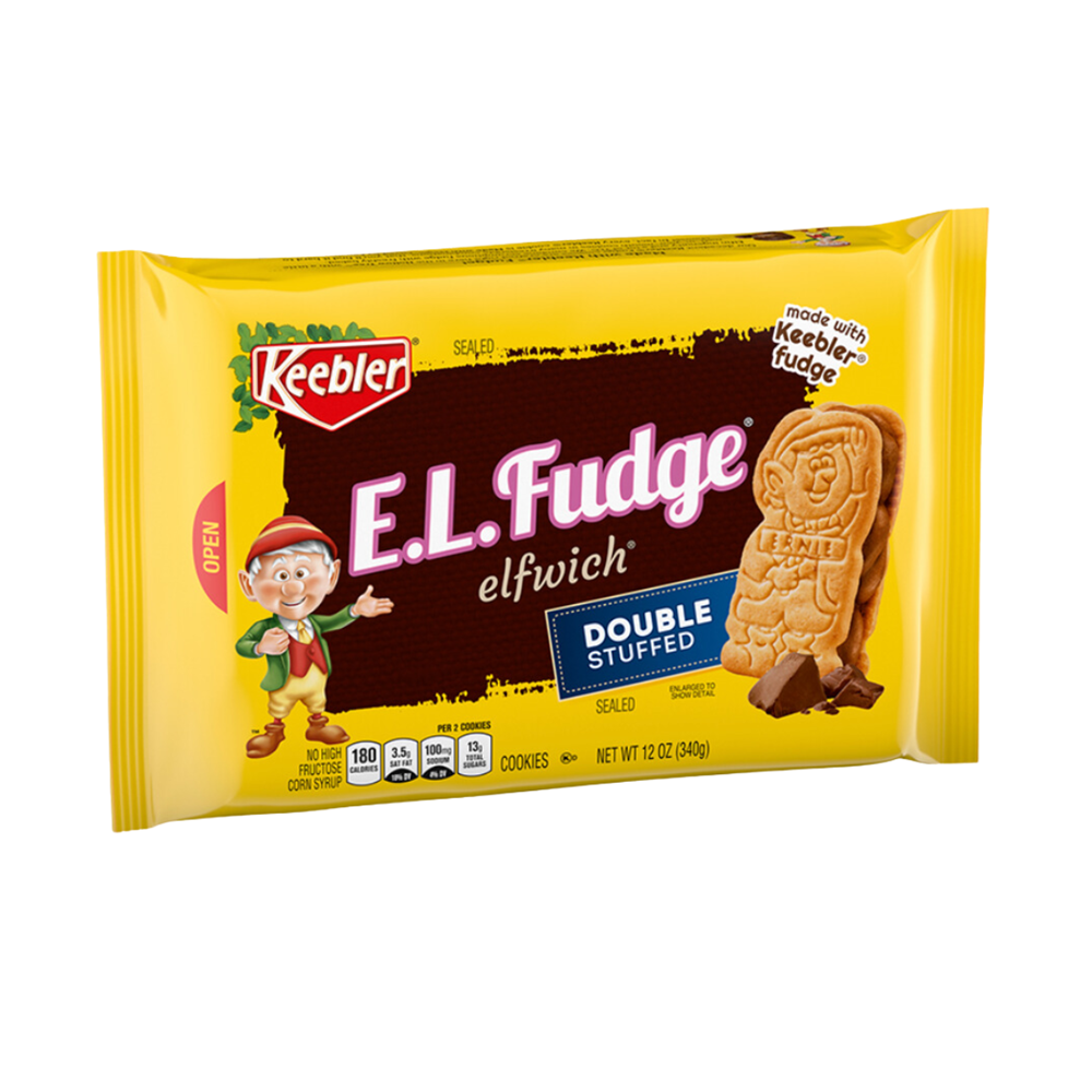 E.L.Fudge Double Stuffed Sandwich Cookies 12oz (BEST BY: MAY 25)