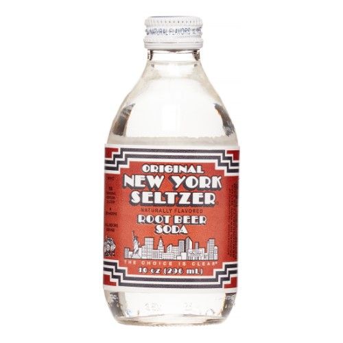 Original New York Seltzer Root Beer Soda 10oz 24 PACK