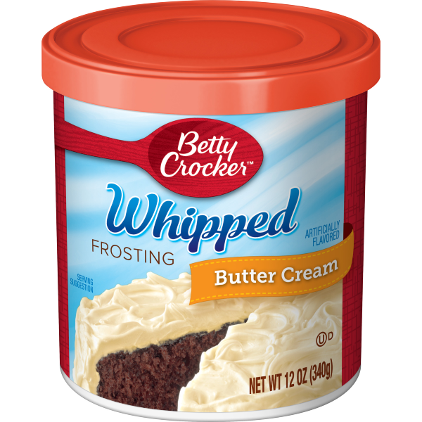 Betty Crocker Whipped Butter Cream Frosting 12oz (BEST BY: FEB 25)