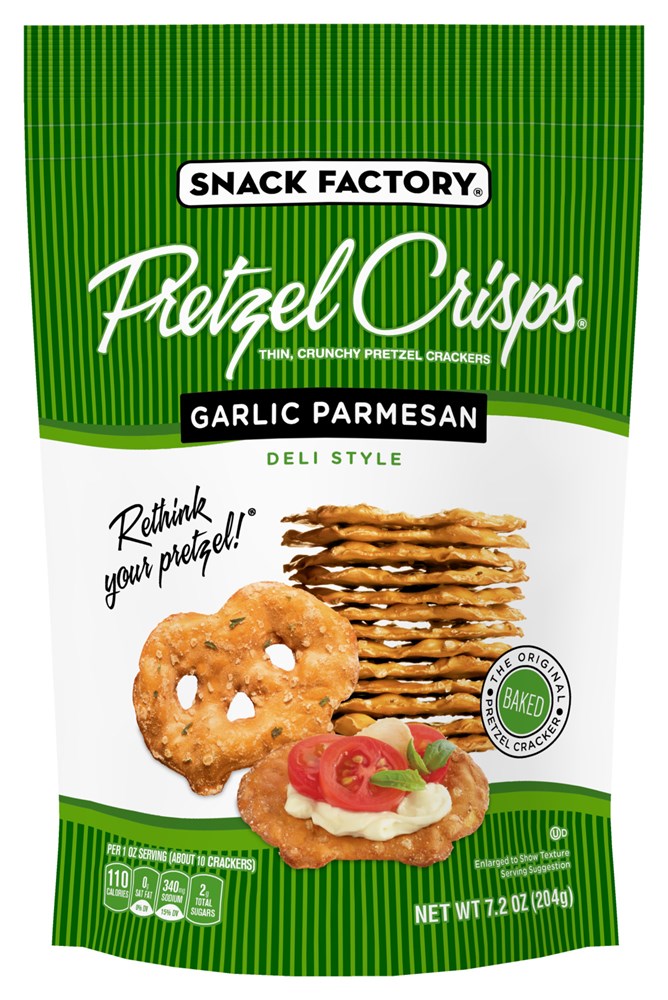 Snack Factory Pretzel Crisps Garlic Parmesan 7.2oz