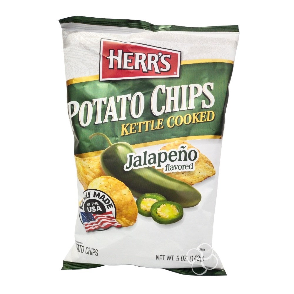Herr's Kettle Cooked Jalapeno Potato Chips 5oz – USAFoods