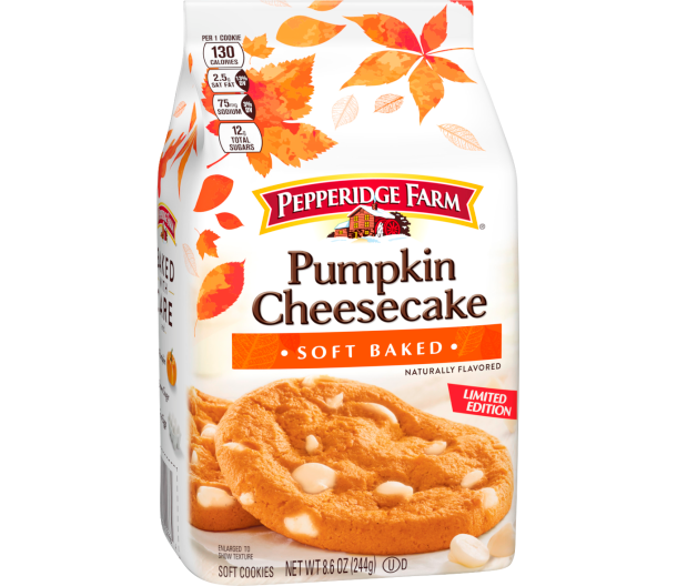 Pepperidge Farm Soft Baked Pumpkin Cheesecake Cookies 8.6oz
