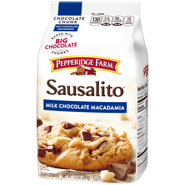 Pepperidge Farm Sausalito Milk Chocolate Macadamia Soft Baked Cookies 7.2oz (BEST BY: DEC 2025)