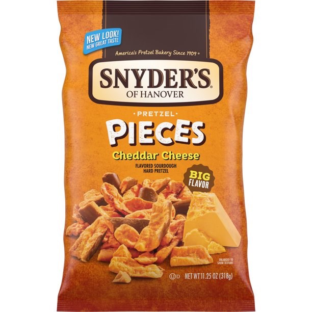 Snyder's Pretzel Pieces Cheddar Cheese 11.25oz (BEST BY: APRIL 2023)