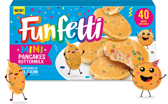 Funfetti Mini Pancakes 14.1oz [Click & Collect Only]