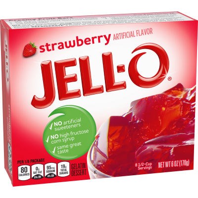 Jell-O Strawberry Gelatin Mix 6oz