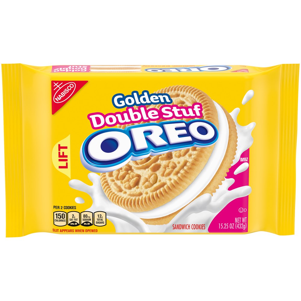 Oreo Golden Double Stuf Sandwich Cookies 15.25oz