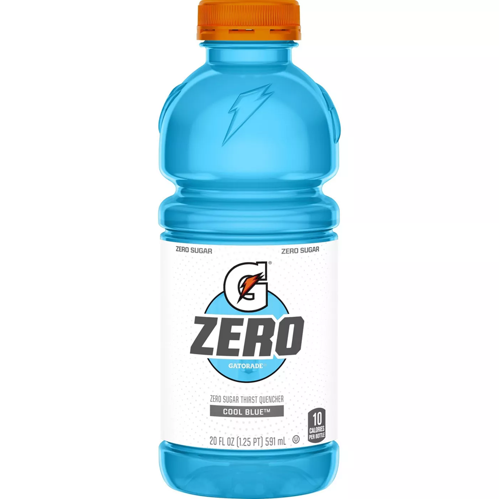 Gatorade G Zero Sugar Cool Blue Thirst Quencher 20oz