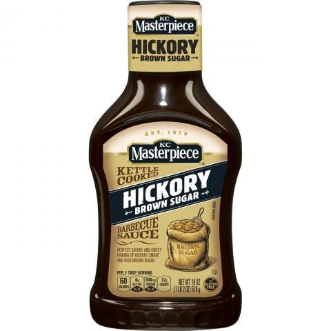 KC Masterpiece Hickory Brown Sugar BBQ Sauce 18oz