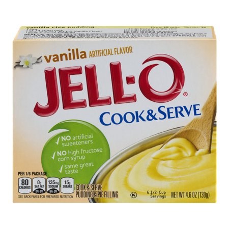 Jell-O Cook & Serve Vanilla Pudding Mix 4.6oz