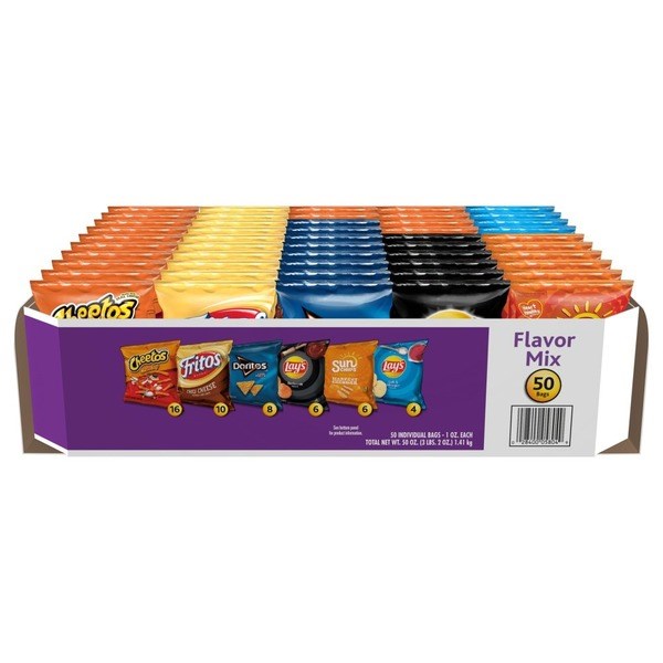 Frito Lay Flavor Mix Variety Pack 50ct (BEST BY: NOV 2023)