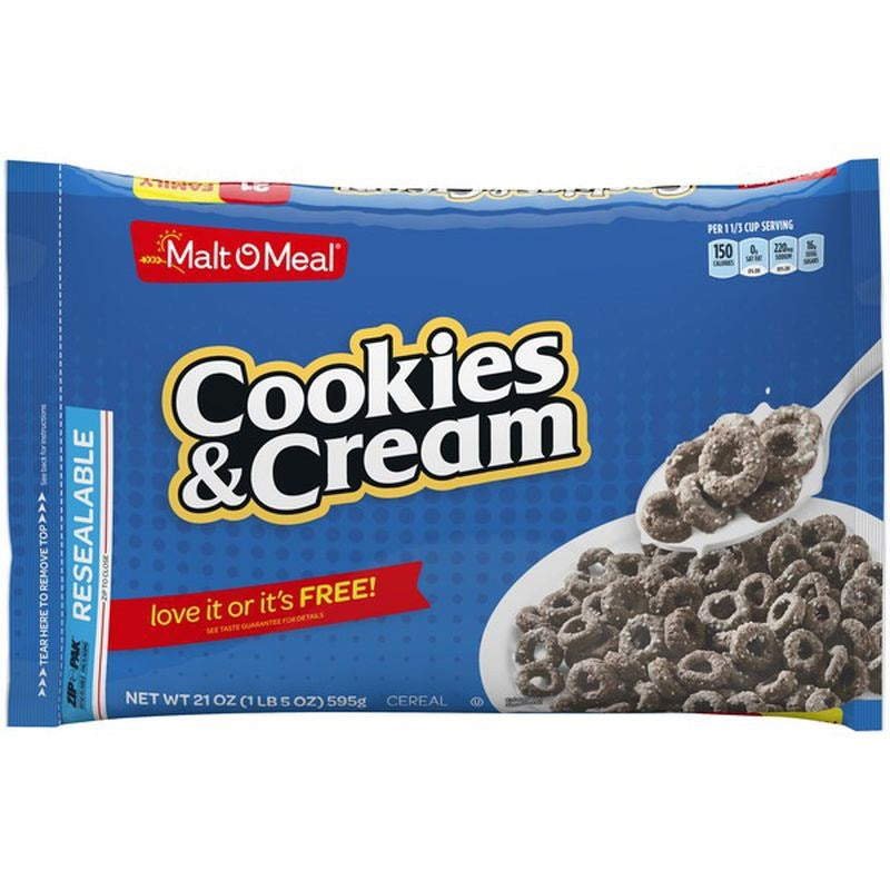 Malt O Meal Cookies Cream 21oz Usafoods