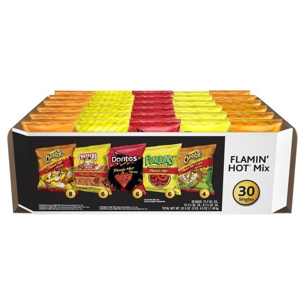 Frito Lay Flamin' Hot Mix Variety Pack 30ct (07 NOV 2023)