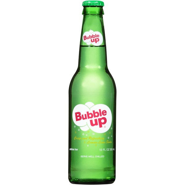 Bubble-Up Lemon-Lime Soda Bottle 12oz