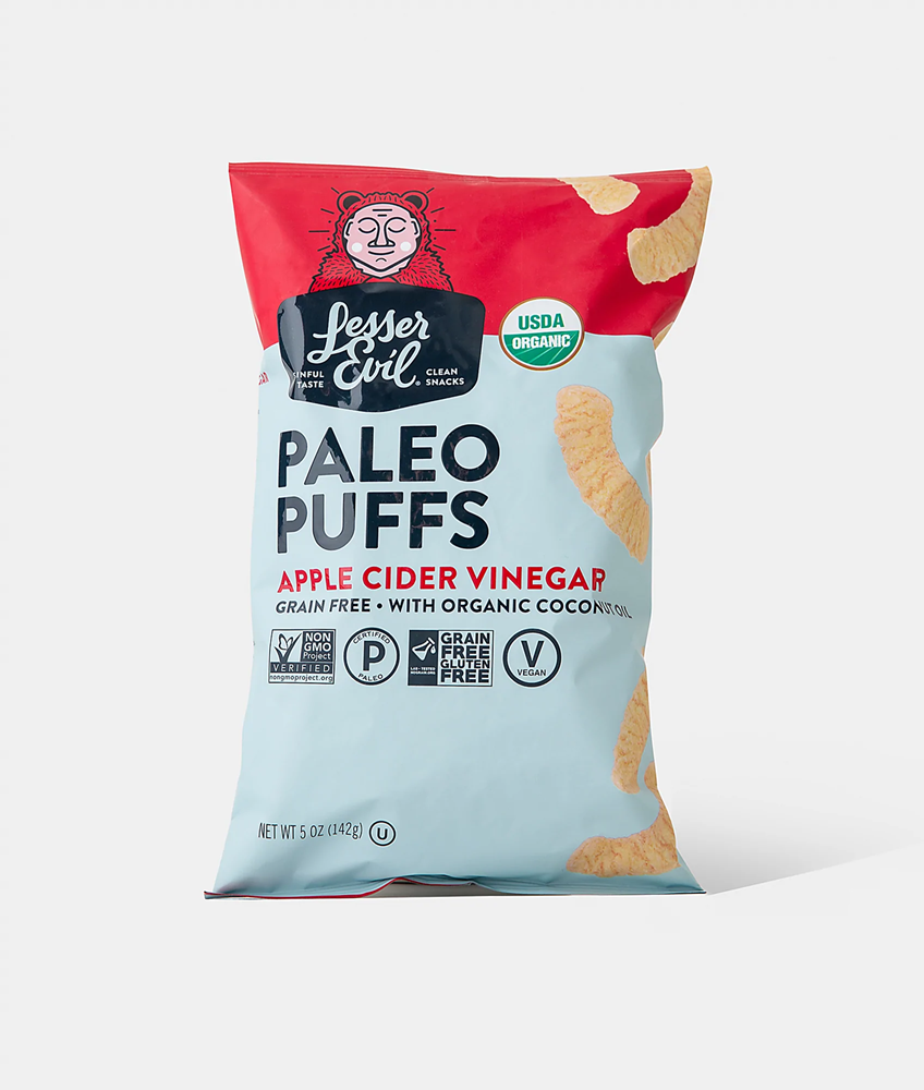Lesser Evil Apple Cider Vinegar Paleo Puffs 5oz