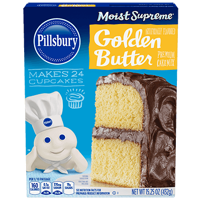 Pillsbury Moist Supreme Golden Butter Recipe Flavored Premium Cake Mix 15.25oz