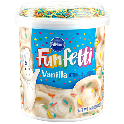 Pillsbury Funfetti Vanilla Flavored Frosting 15.6oz