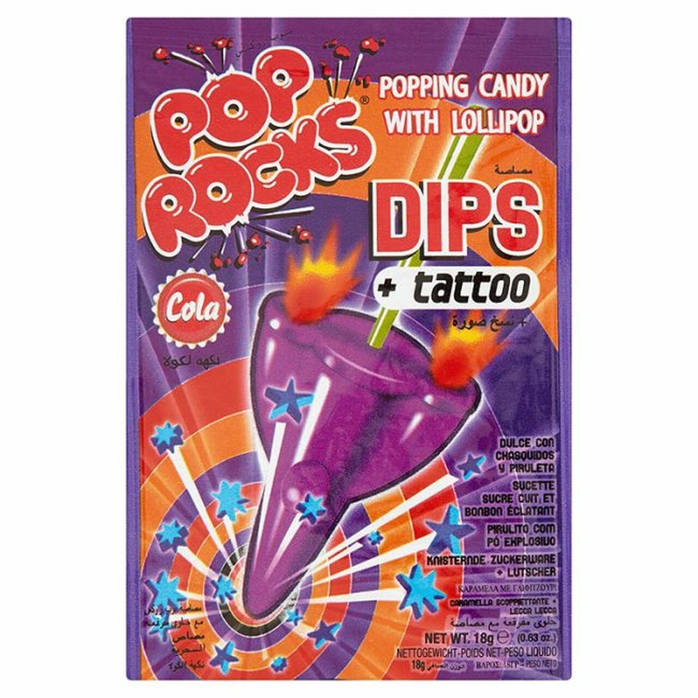 Cola Rocks Pop Rocks Dips Cola Popping Candy 0.63oz – USAFoods