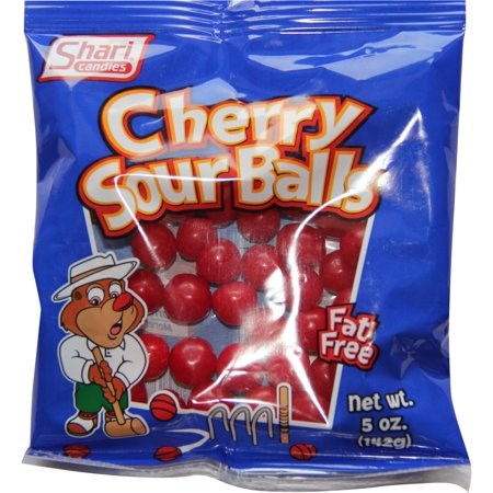Shari Candies Cherry Sour Balls 5oz