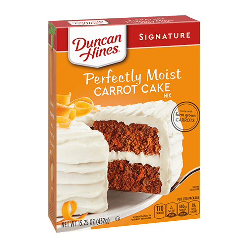 Duncan Hines Signature Perfectly Moist Carrot Cake Mix 15.25oz (BEST BY: OCT 25)