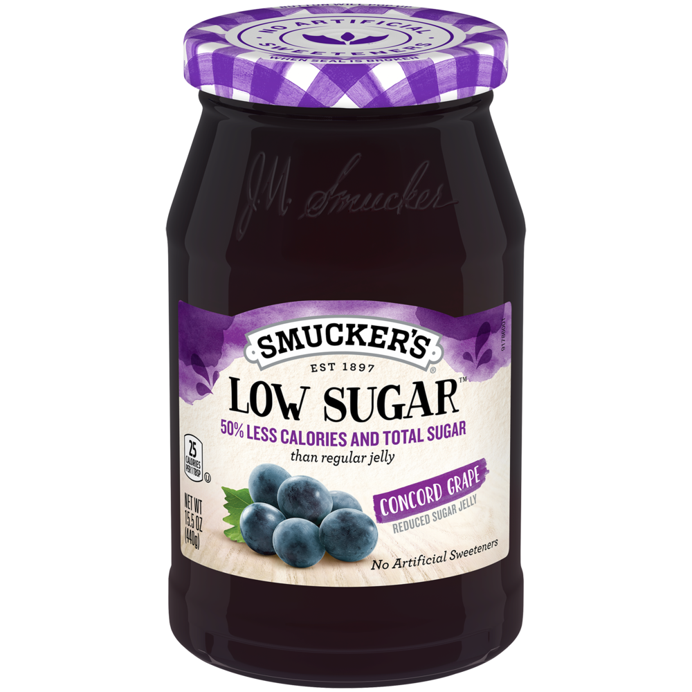 Smucker's Low Sugar Grape Spread 15.5oz (BEST BY: OCT 25)