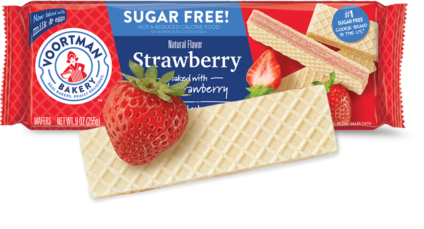 Voortman's Sugar Free Strawberry Wafers 9oz